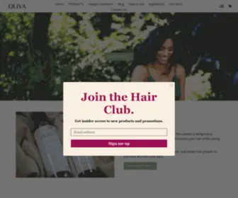 Olivaproducts.com(Natural Hair Oil For Healthier Hair) Screenshot