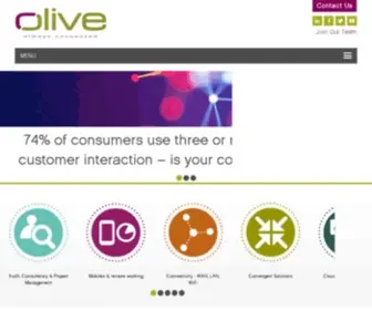 Olive.co.uk(Olive Communications) Screenshot