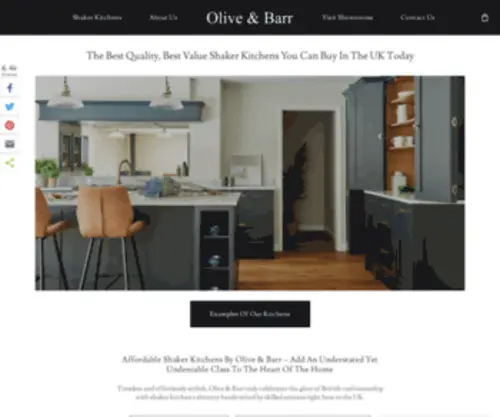 Oliveandbarr.com(Affordable Shaker Kitchens Hand Built in the UK) Screenshot