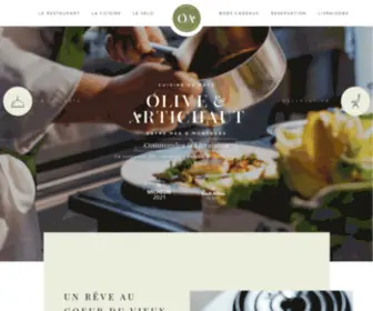 Oliveartichaut.com(Restaurant Home) Screenshot