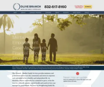 Olivebranchhouston.org(Olive Branch Muslim Family Services) Screenshot