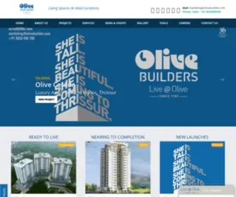 Olivebuilder.com(Best Flats and Apartments in Kerala) Screenshot