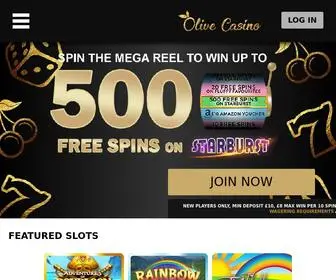 Olivecasino.com(New online slots) Screenshot