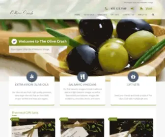 Olivecrush.com(Fine Organic Olive Oils & Balsamic Vinegars) Screenshot