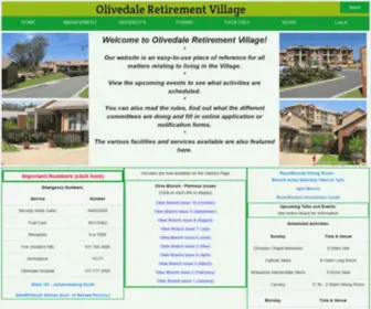 Olivedalerv.co.za(The Olivedale Retirement Village website) Screenshot