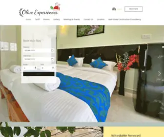 Oliveexperiences.com(Serviced Apartments in Kammanahalli and Frazer Town) Screenshot