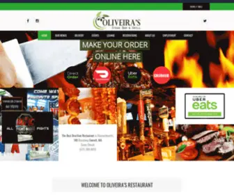 Oliveirasrestaurant.com(Oliveira's Steak Bar & Grill) Screenshot