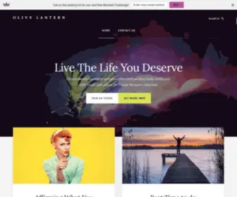 Olivelantern.com(Live The Life You Deserve) Screenshot