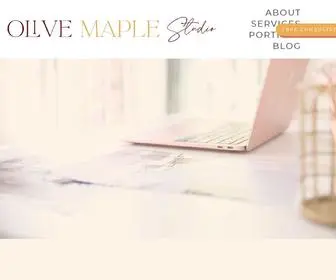 Olivemaple.com(Squarespace Web Design) Screenshot