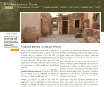 Olivemuseumvouves.com(The Olive Tree of Vouves) Screenshot