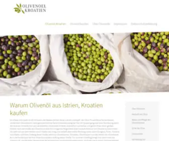 Olivenoel-Kroatien.de(Olivenöl aus Istrien) Screenshot