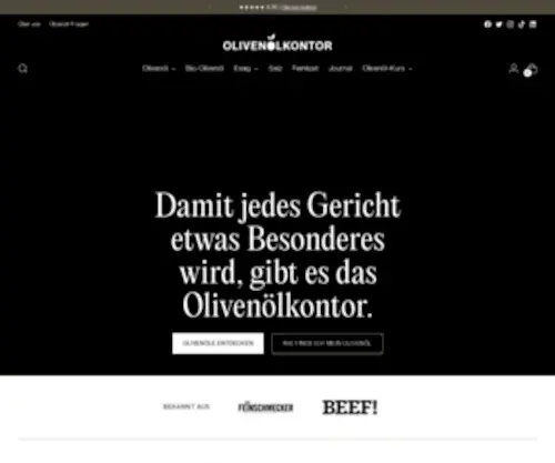 Olivenoelkontor.de(Olivenöl kaufen) Screenshot