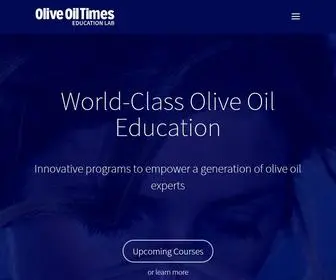 Oliveoilschool.org(Olive Oil Education) Screenshot