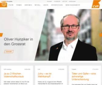 Oliver-Hunziker.ch(Einwohnerratswahlen 2021. Ja zu 2 Wochen Vaterschaftsurlaub. Juhu) Screenshot