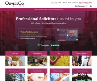 Oliverandco.co.uk(Solicitors in Chester) Screenshot