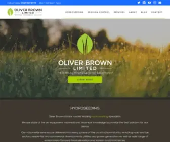 Oliverbrownltd.co.uk(Oliver Brown Ltd (UK) Hydroseeding Contractors) Screenshot