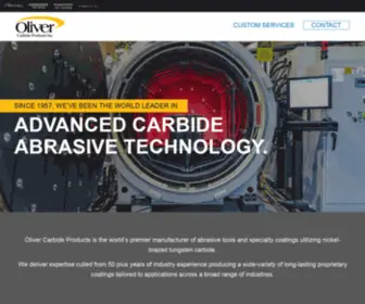 Olivercorp.com(Oliver Carbide Products) Screenshot