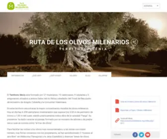 Oliveresmillenaries.com(En el Territorio Sénia se encuentra la mayor concentración de olivos milenarios del mundo) Screenshot