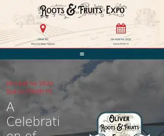 Oliverrootsandfruits.com(Oliver’s annual Roots and Fruits Expo) Screenshot