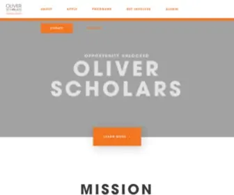 Oliverscholars.org(Oliver Scholars) Screenshot