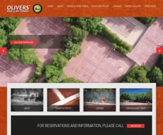 Oliverstennis.com(Olivers' Red Clay Tennis CourtsOlivers' Red Clay Tennis Courts) Screenshot