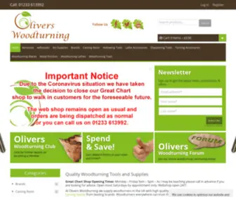 Oliverswoodturning.co.uk(Woodturning Tools) Screenshot
