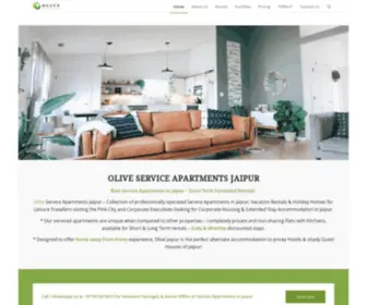 Oliveserviceapartmentsjaipur.com(Service Apartments Jaipur) Screenshot