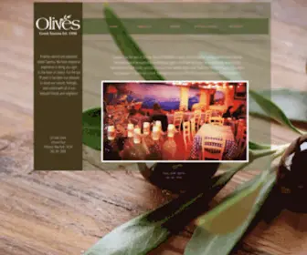 Olivespittsford.com(Olive's Greek Taverna) Screenshot