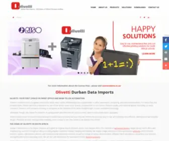 Olivetti.co.za(Olivetti Distributor in Southern Africa) Screenshot