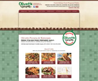 Olivettopizzeria.com(Olivetto Pizzeria & Ristorante) Screenshot