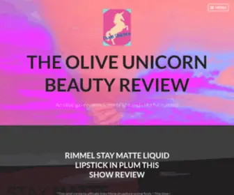 Oliveunicornbeauty.com(An olive girl reviews some bright and colorful makeup) Screenshot