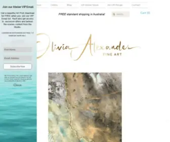 Oliviaalexanderart.com(Original Oceania Inspired Paintings) Screenshot