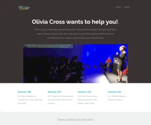Oliviacrossbooks.com(Olivia Cross) Screenshot