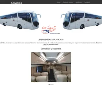 Oliviajes.com(Renta de autobuses de turismo) Screenshot