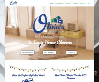 Oliviascleaningstlouis.com(Olivia's Cleaners) Screenshot