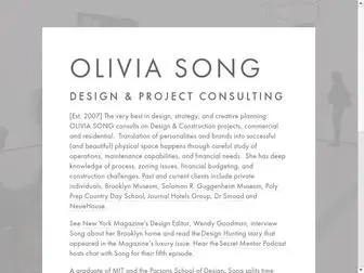 Oliviasong.com(Olivia Song) Screenshot