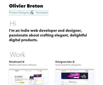 Olivierbreton.me(Olivier Breton) Screenshot