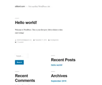 Ollibird.com(Just another WordPress site) Screenshot