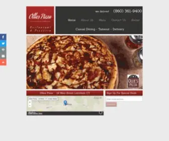 Olliespizza.com(Ollie's Pizzeria & Restaurant Casual Dining) Screenshot