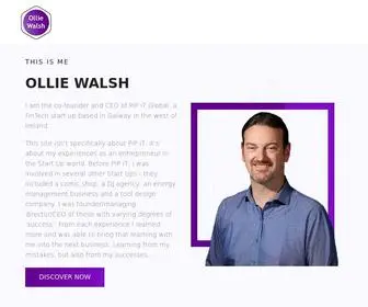 Olliewalsh.com(Tech for social impact) Screenshot