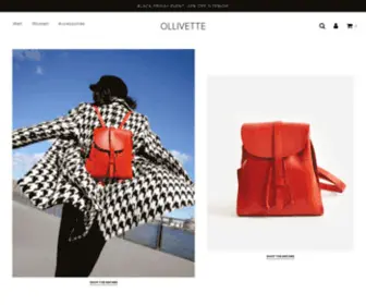 Ollivette.com(OLLIVETTE Leather Backpacks) Screenshot