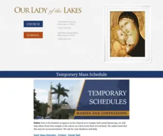 Ollnet.com(Our Lady of the Lakes) Screenshot