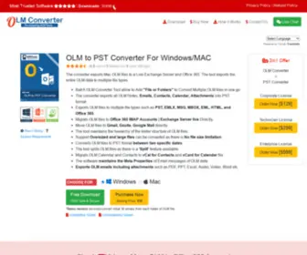 OLM-Converter.com(OLM to PST Converter to Export Mac OLM to Outlook PST) Screenshot