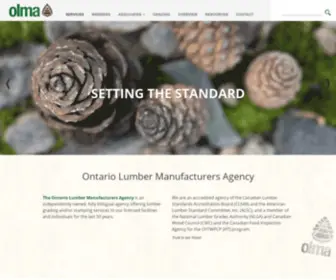 Olma.ca(Ontario Lumber Manufacturers Agency) Screenshot