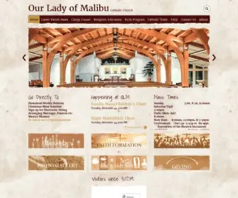 Olmalibu.org(Our Lady of Malibu Parish) Screenshot