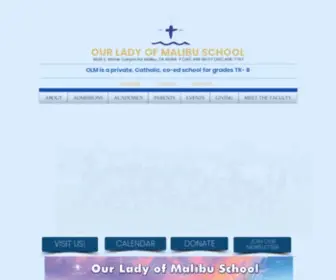 Olmalibuschool.org(Private catholic school in Malibu) Screenshot