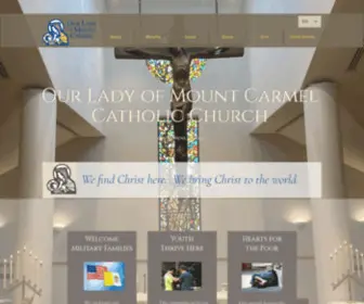 OLMC.org(Our Lady of Mount Carmel Church) Screenshot