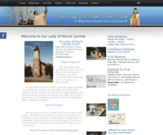 OlmCDunmore.org(Our Lady of Mount Carmel) Screenshot