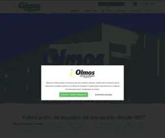 Olmosmaquinaria.com(Olmos, Equipos de envasado. Llenadoras, dosificadoras, envasadoras, encajadoras, lineas de envasado, taponadoras, maquinas ATEX , envasadoras ATEX, llenadoras para productos líquidos ATEX) Screenshot