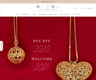 Olmox.com(Olmox Fine Filigree Handmade Jewelry Sterling Silver Gold made in TX) Screenshot